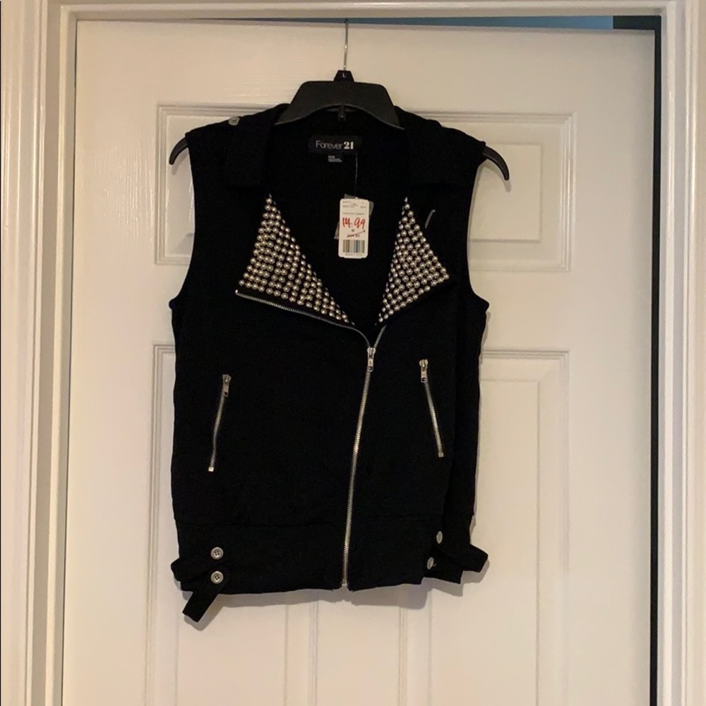 F21 Studded Vest